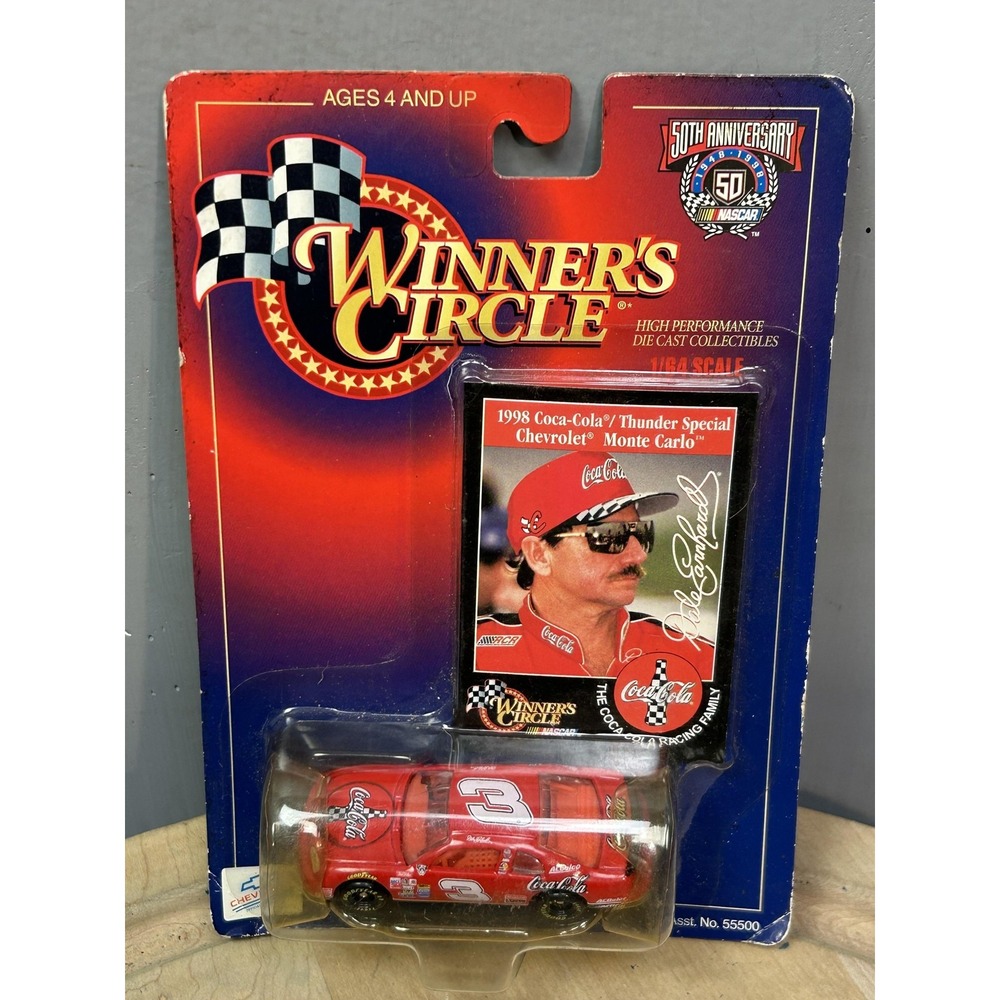 Vintage 1998 Winner's Circle Coca-Cola Monte Carlo 1/64 Diecast Car NASCAR No. 3